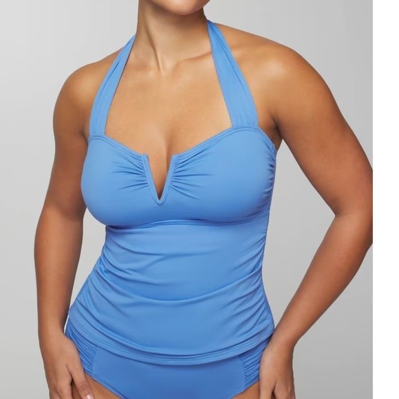 Soma Other - NWT SOMA Swim V Wire Halter Tankini French Blue Size M